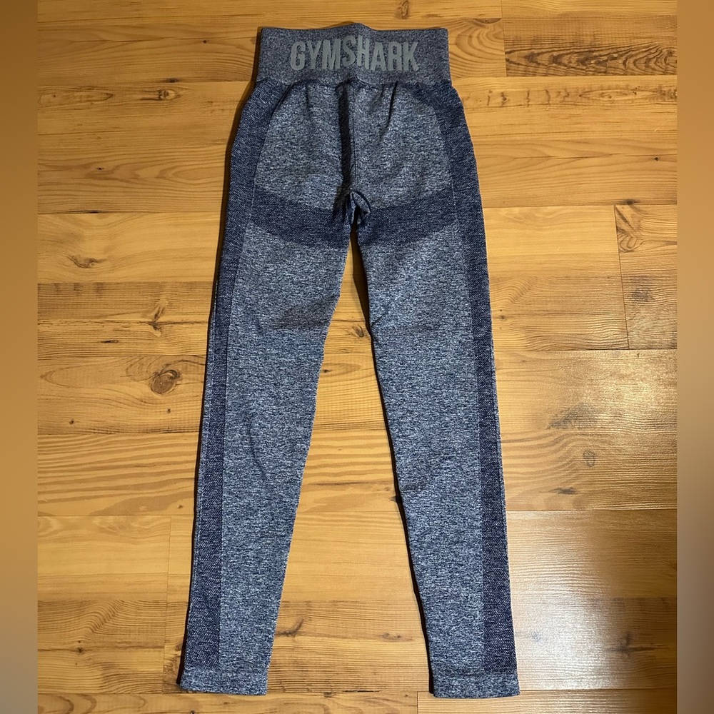 Gymshark Size S Flex High-Waisted Leggings Navy Marl/Purple